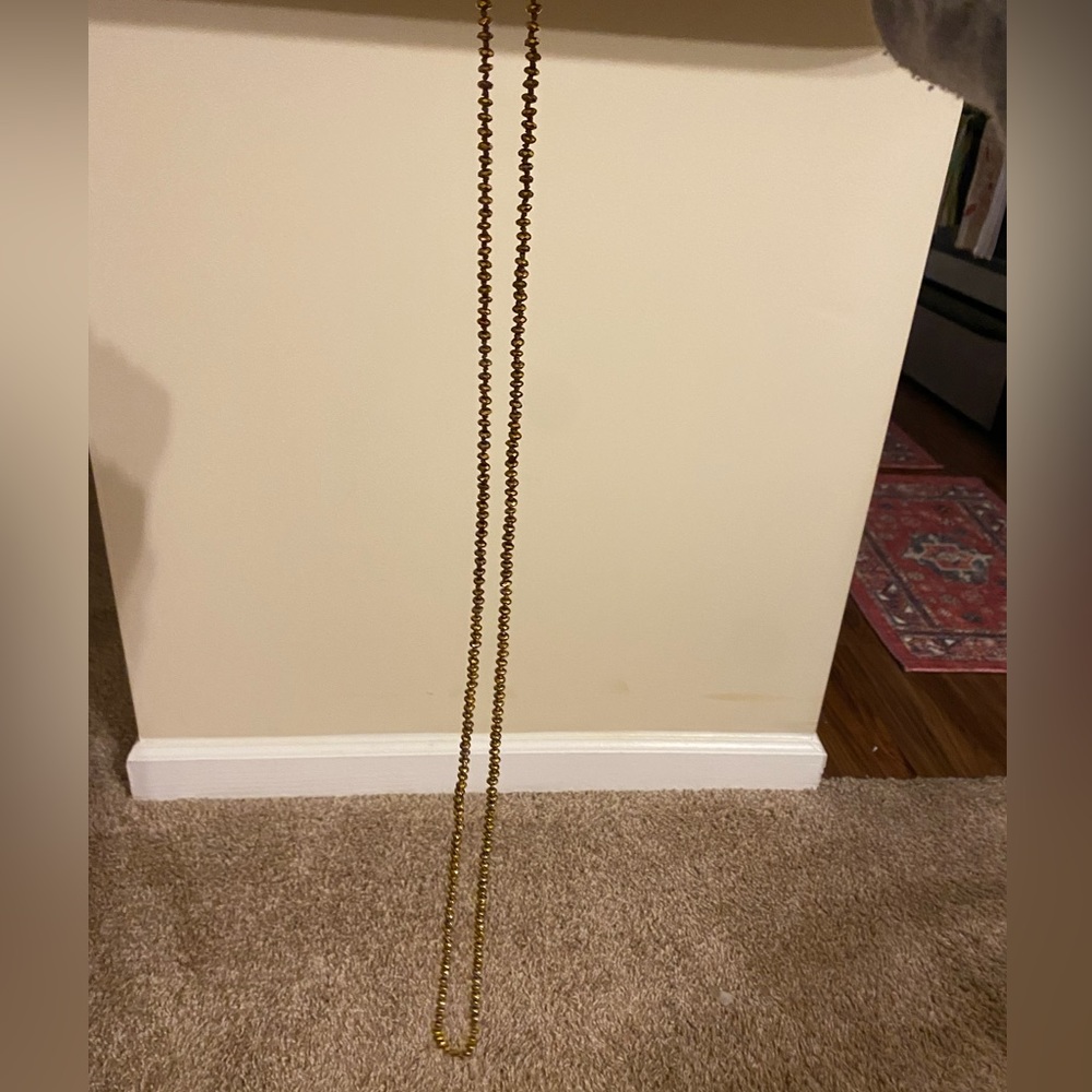 Long gold layering necklace, Betsy Pittard Designs